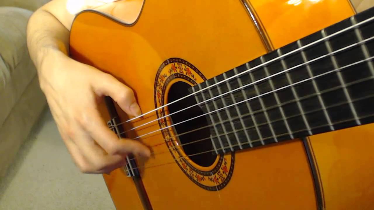Right hand bouncing while executing picado technique (flamenco guitar)