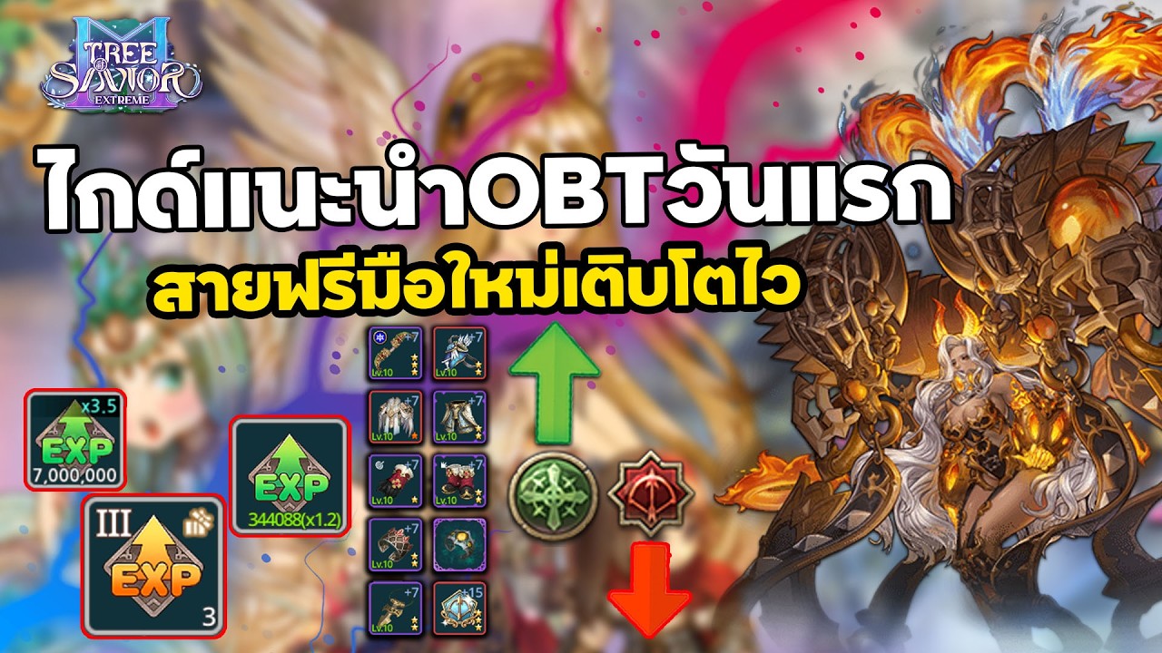 Tree Of Savior M Extreme ไกด์แนะนำOBTวันแรกของสายฟรีมือใหม่เติบโตไว