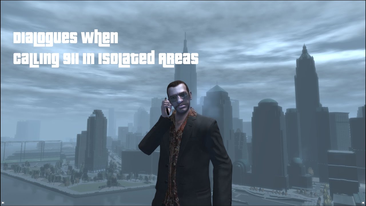 GTA IV and EFLC - Calling Emergency Services in Isolated Areas [Dialogue showcasing]