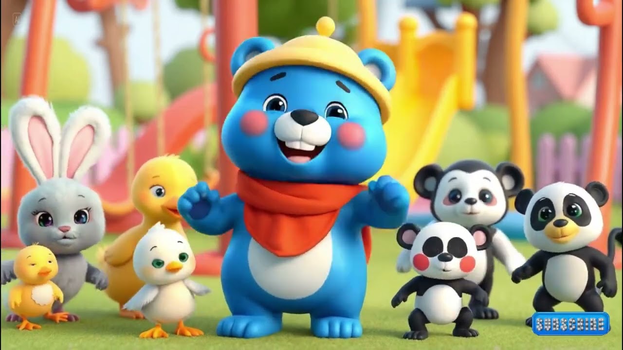 Dua Mata saya  🐸🎶 | Animasi 3D Lagu Anak Lucu & Edukatif | Beruang Biru