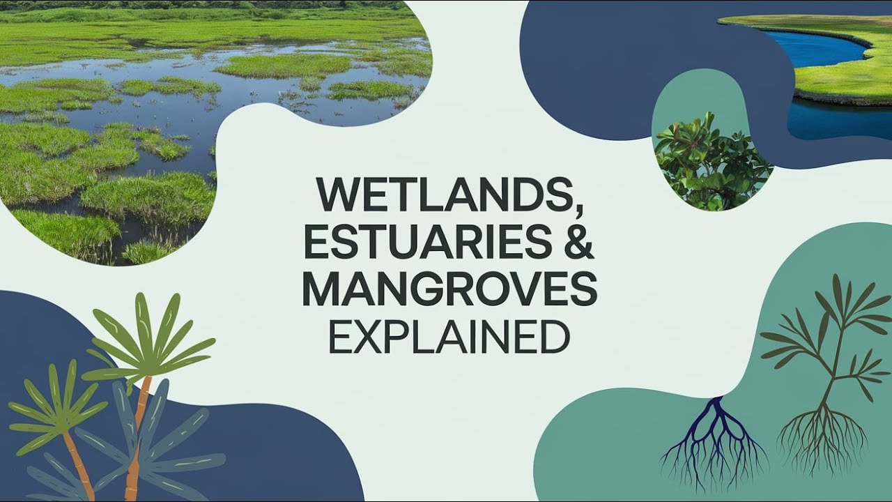 Wetlands, Estuaries, and Mangroves | Ecosystem Conservation Explained for UPSC