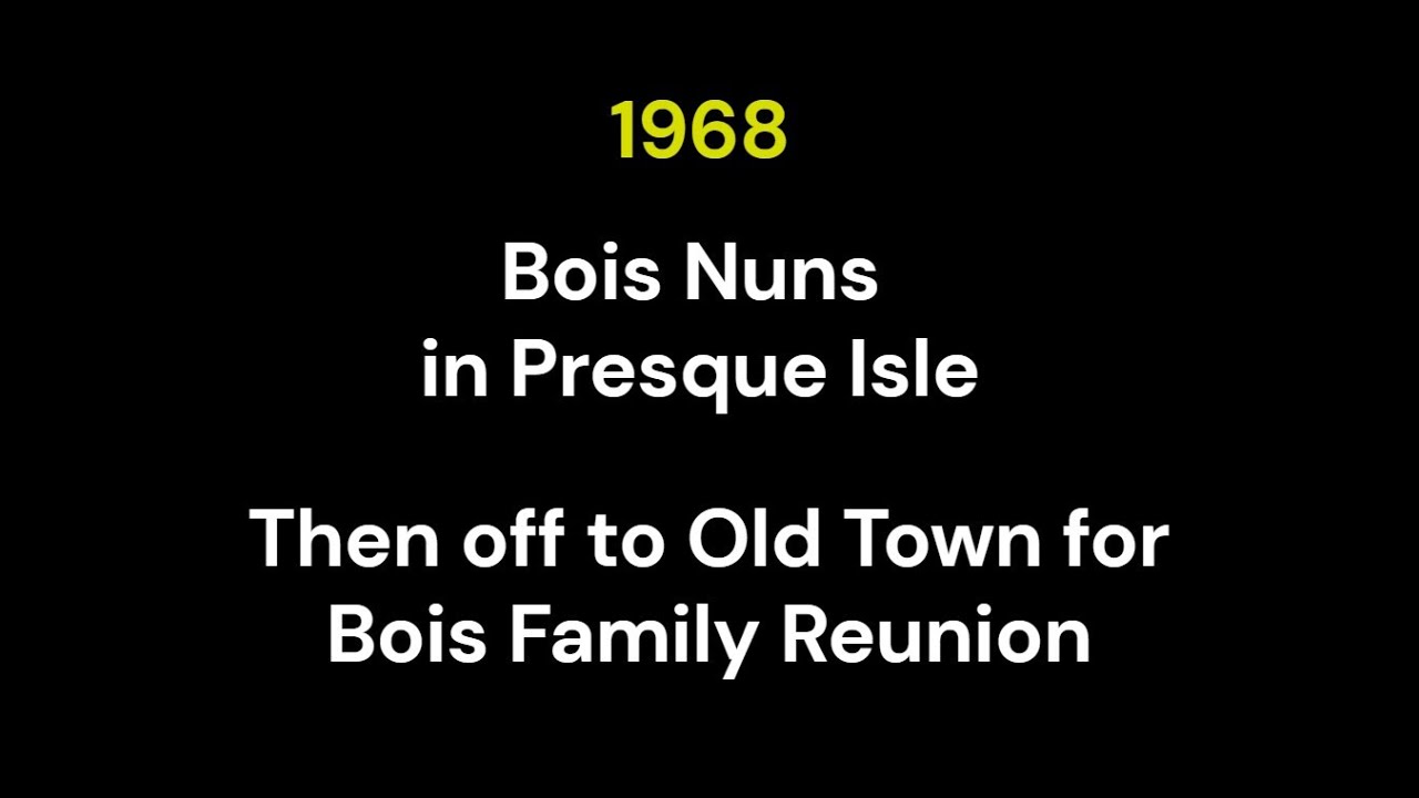1968 Bois Family Reunion