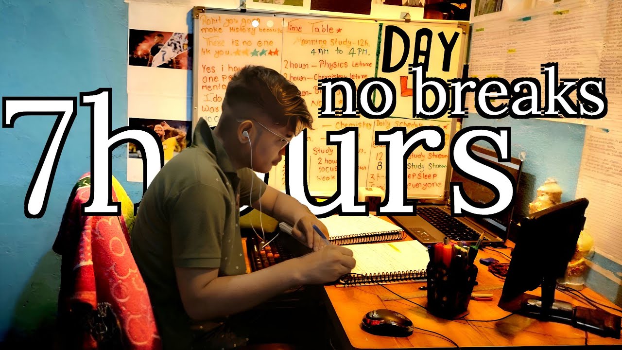 🎧 LIVE 7-Hour Study With Me 📚 | WITHOUT BREAKS | Rainy UK Ambience 🌧️ | Focus & Deep Work |
