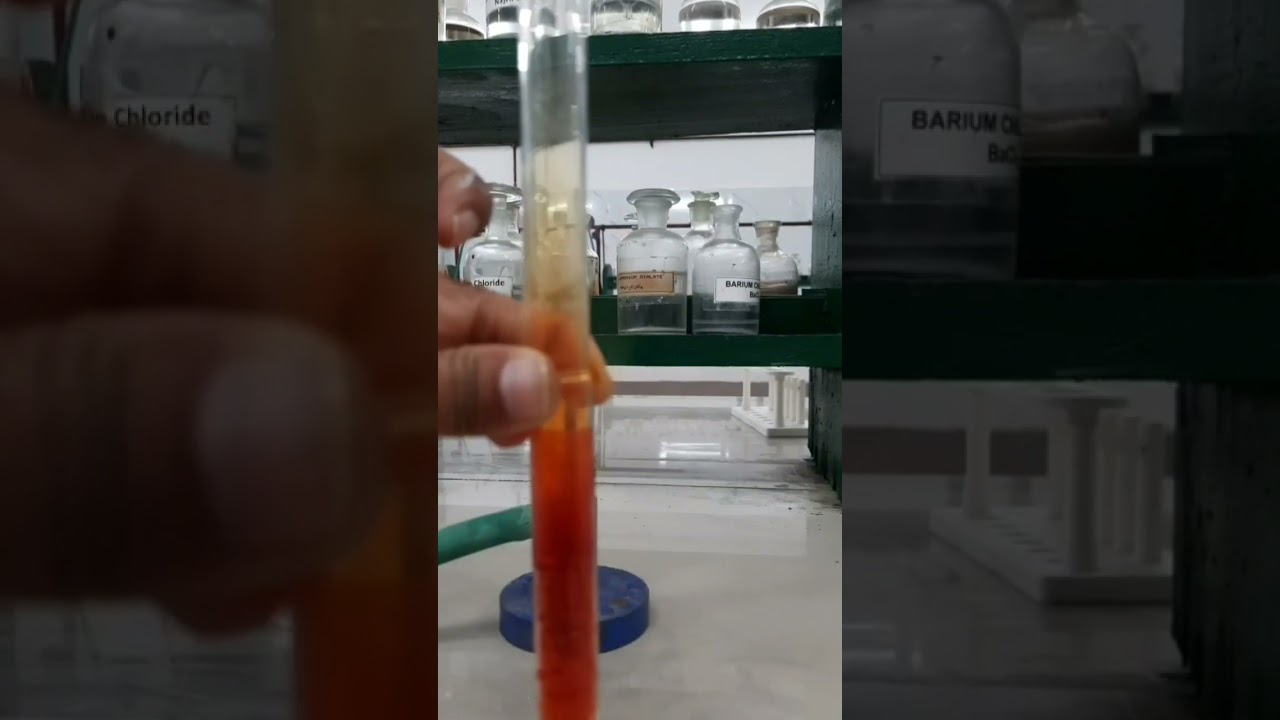 Chromyl chloride test.