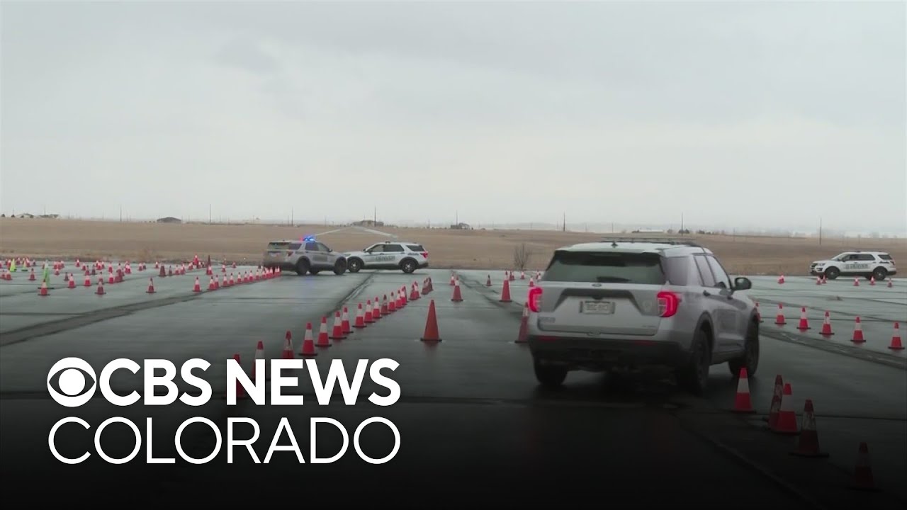 Future Denver Public Schools patrol officers learn high-stakes driving at obstacle course