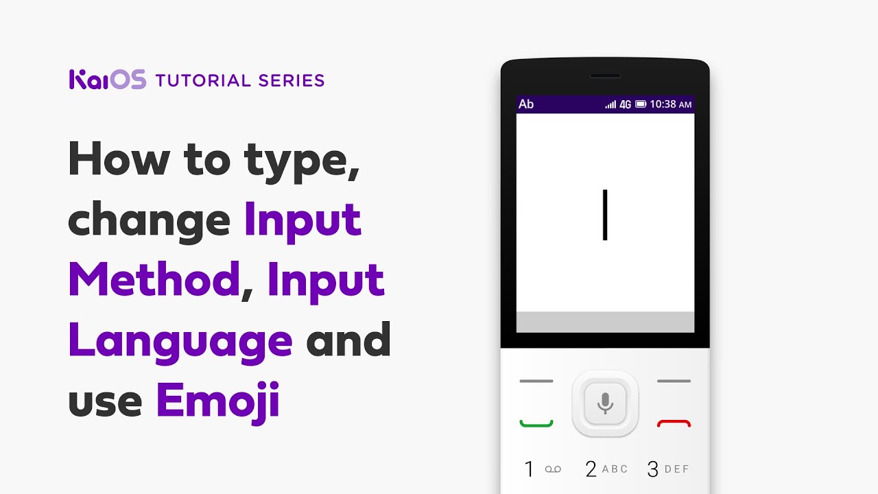 How to type, change input method, input language and use emoji on KaiOS phone