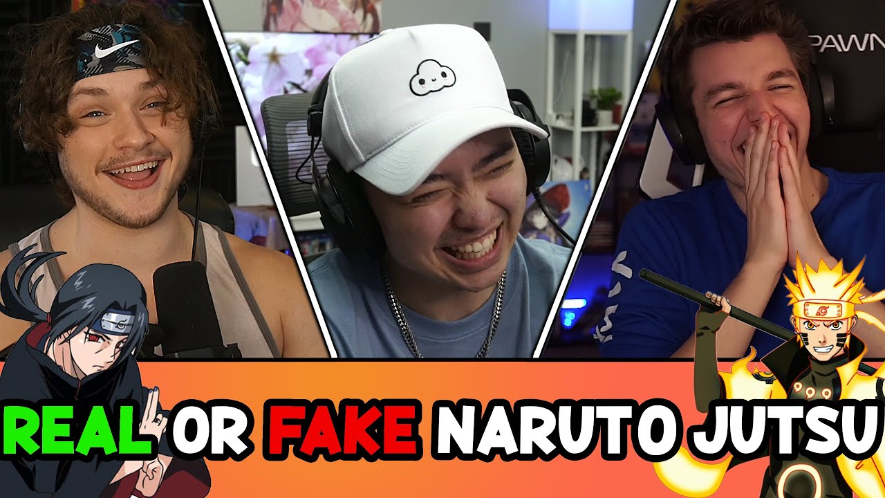 REAL OR FAKE NARUTO JUTSU CHALLENGE! (ft. @LilChinq & @MoreJackTheBus)