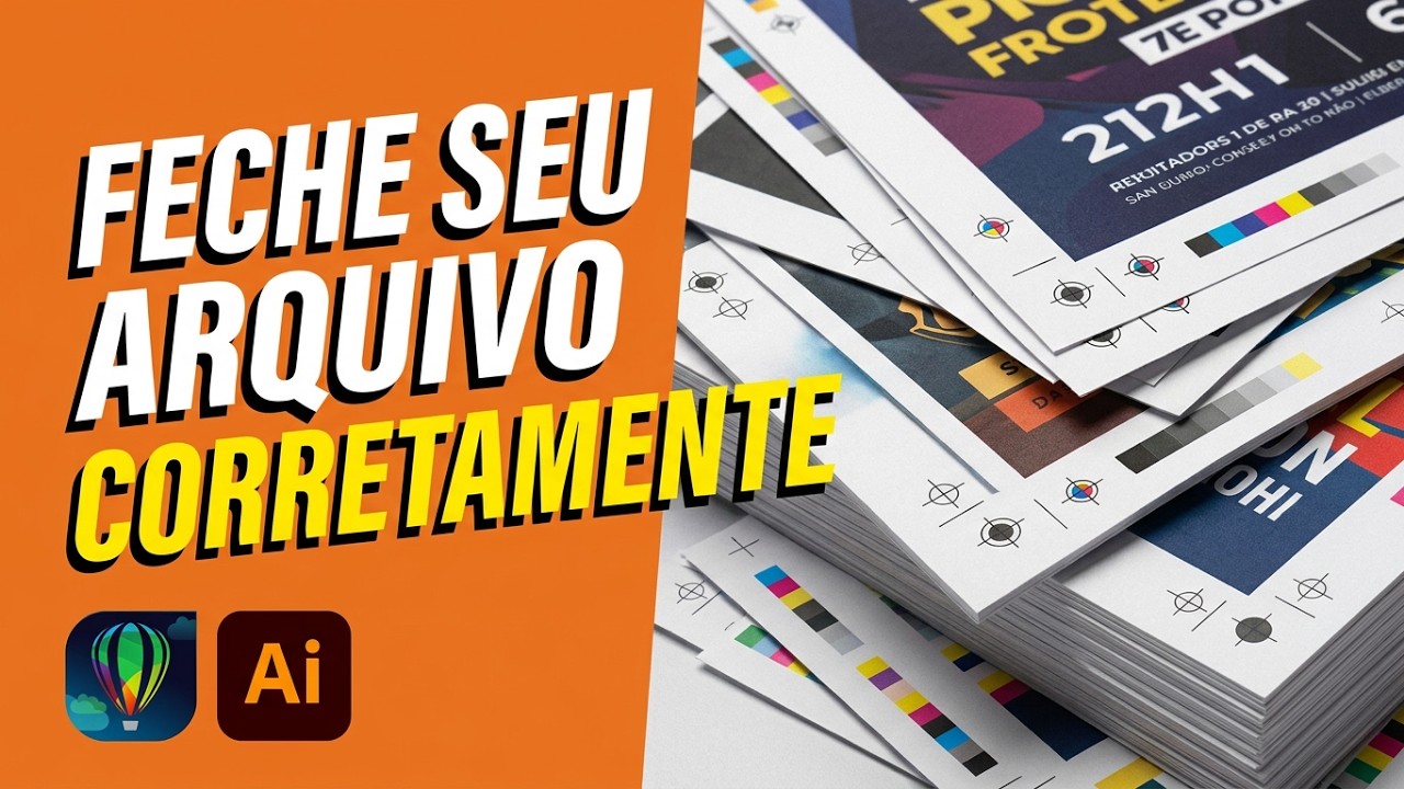 Como FECHAR ARQUIVOS para IMPRESSÃO | Tutorial Corel Draw e Illustrator