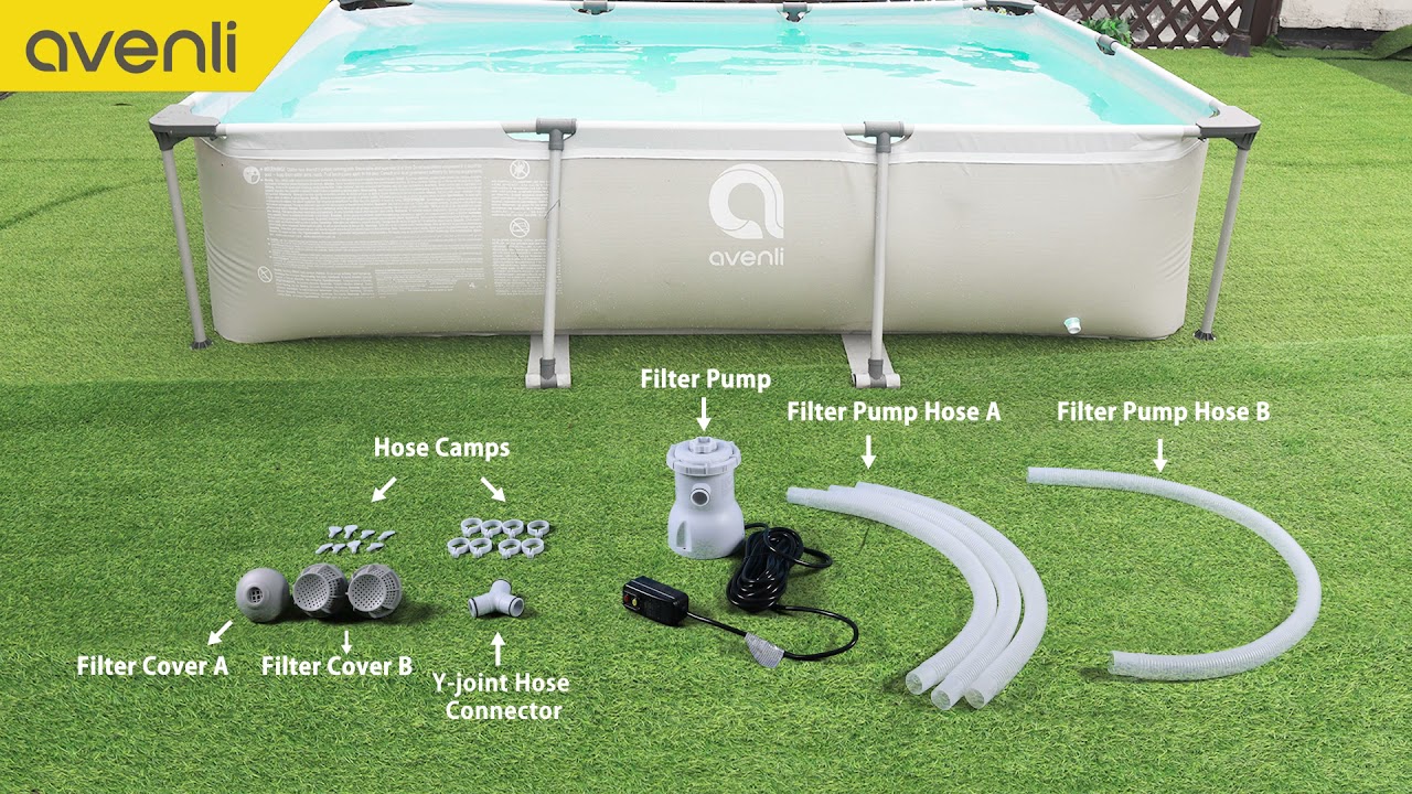 JLeisure avenli Above Ground Pool - Frame Rectangular White - Installation Video for US Version Only