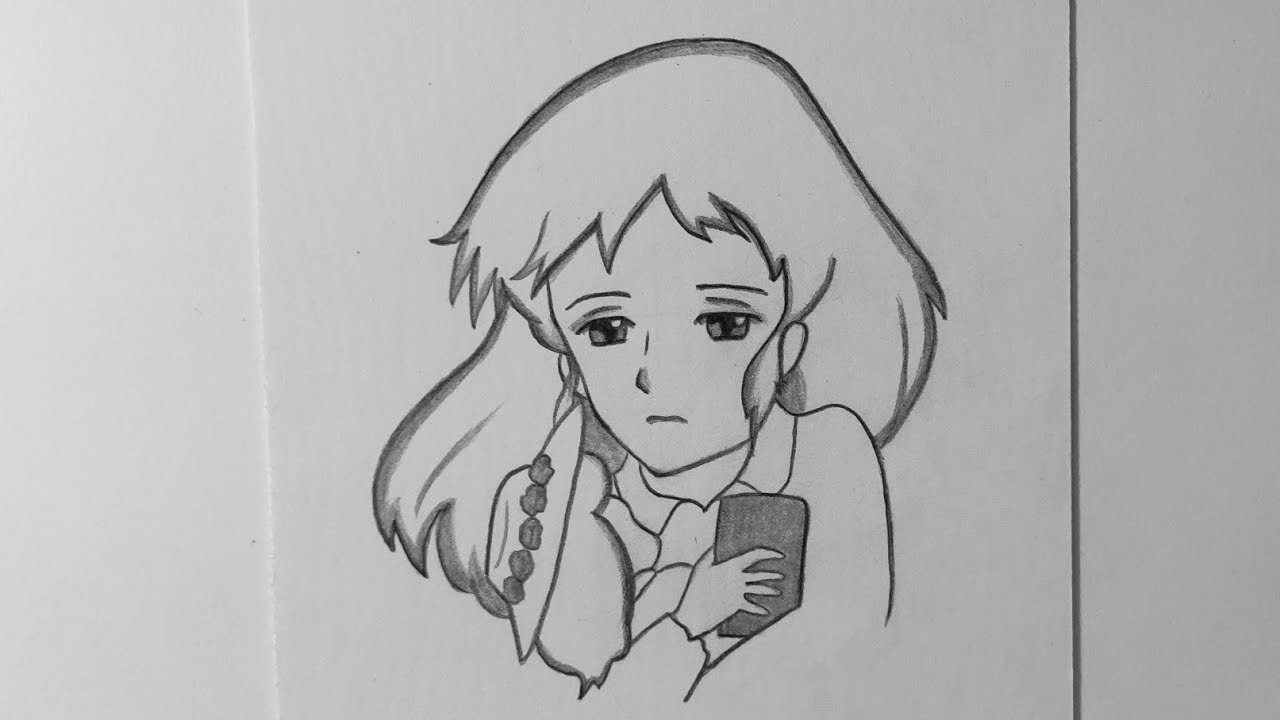 رسم سالي بقلم الرصاص