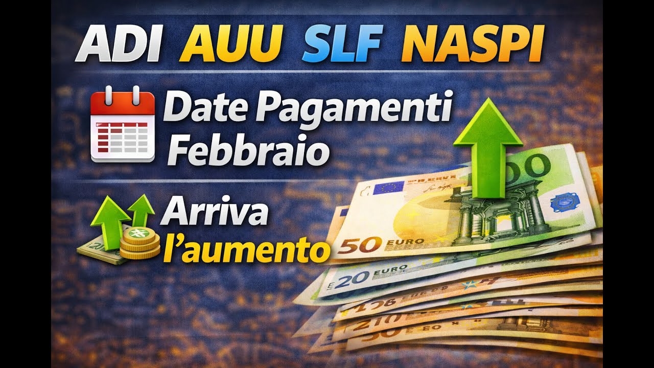 🟢 PAGAMENTI INPS FEBBRAIO 2026: Anticipi Straordinari ADI e SFL, Arretrati Naspi e Aumenti AUU