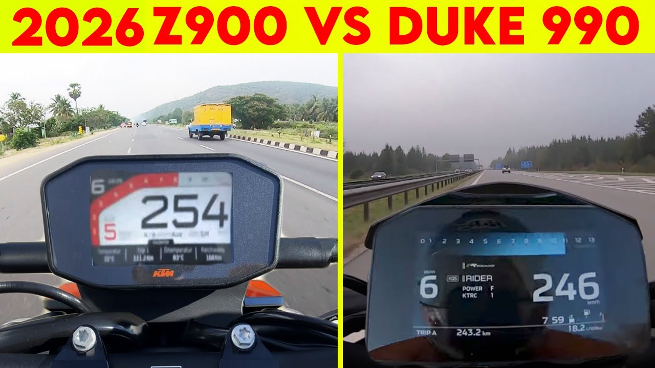 (2026) Z900 VS DUKE 990 | 0 TO 100 | TOPSPEED CLOSE BATTLE !!!
