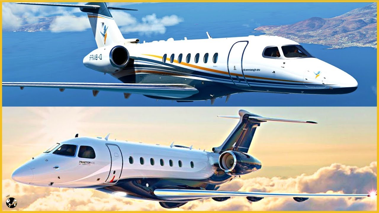 Cessna Citation Longitude против Embraer Praetor 600 | ПОЛНОЕ СРАВНЕНИЕ