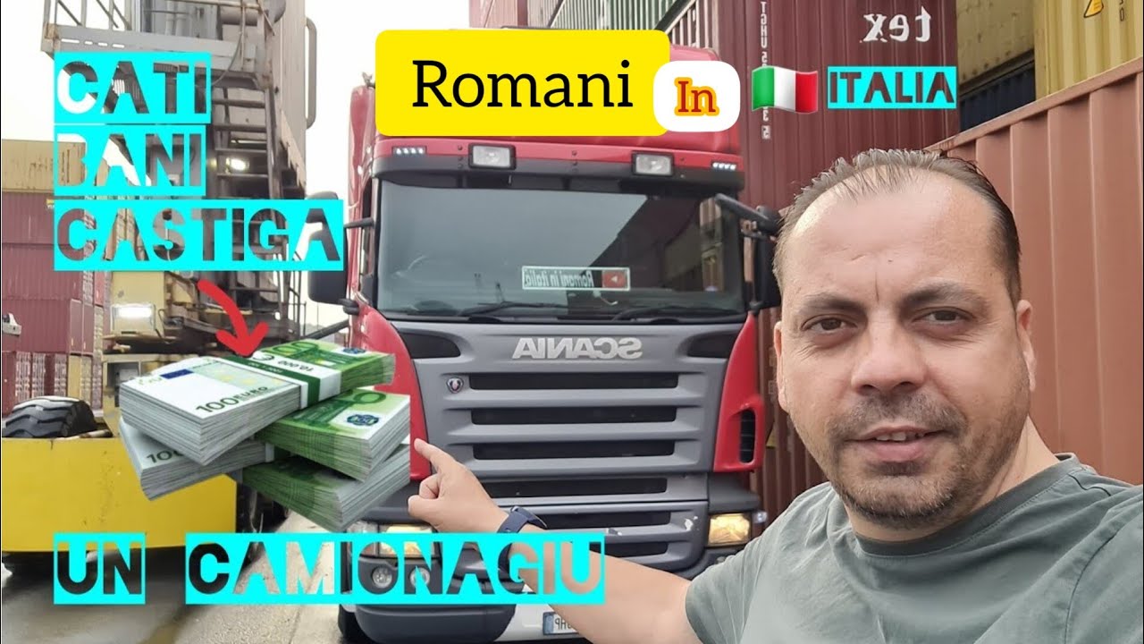 Cat castiga un sofer de tir in italia? Truck Vlog🇮🇹🇮🇹🇮🇹