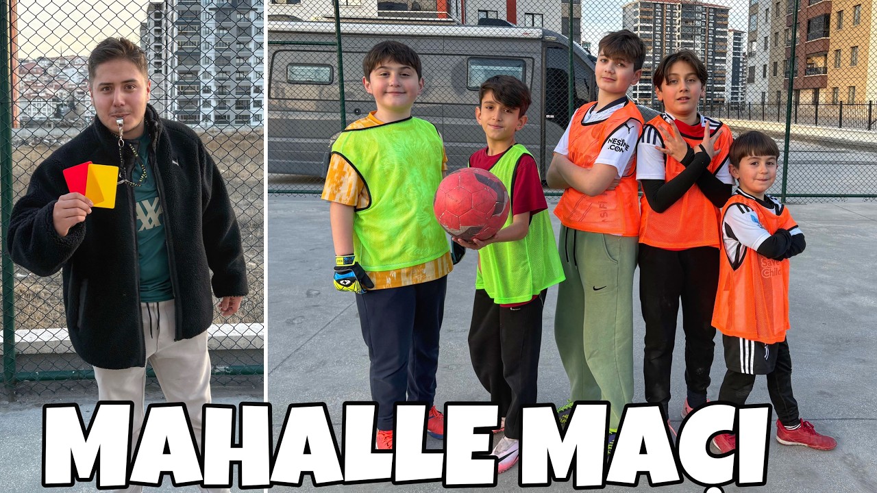 ARKADAŞLARIMLA MAHALLE MAÇI YAPTIK CHALLENGE !! ÇİĞKÖFTE ISMARLAMALI