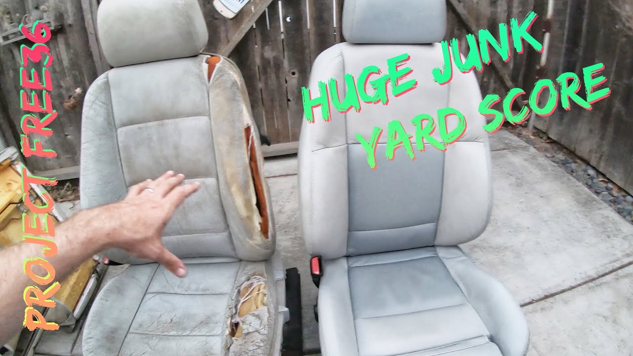 Removing Electric Car Seats at the Junkyard without a Car battery