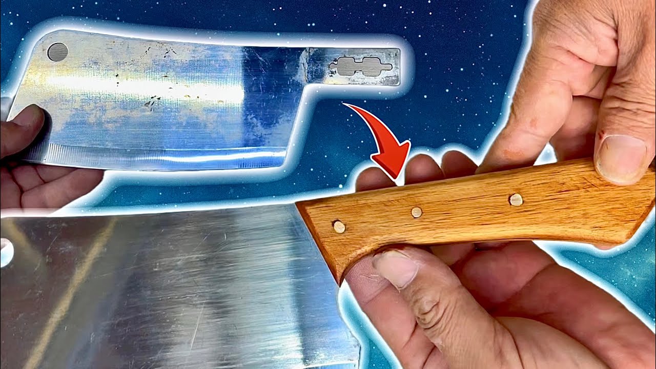 Замена деревянной ручки ножа DIY | Простая реставрация инструмента
