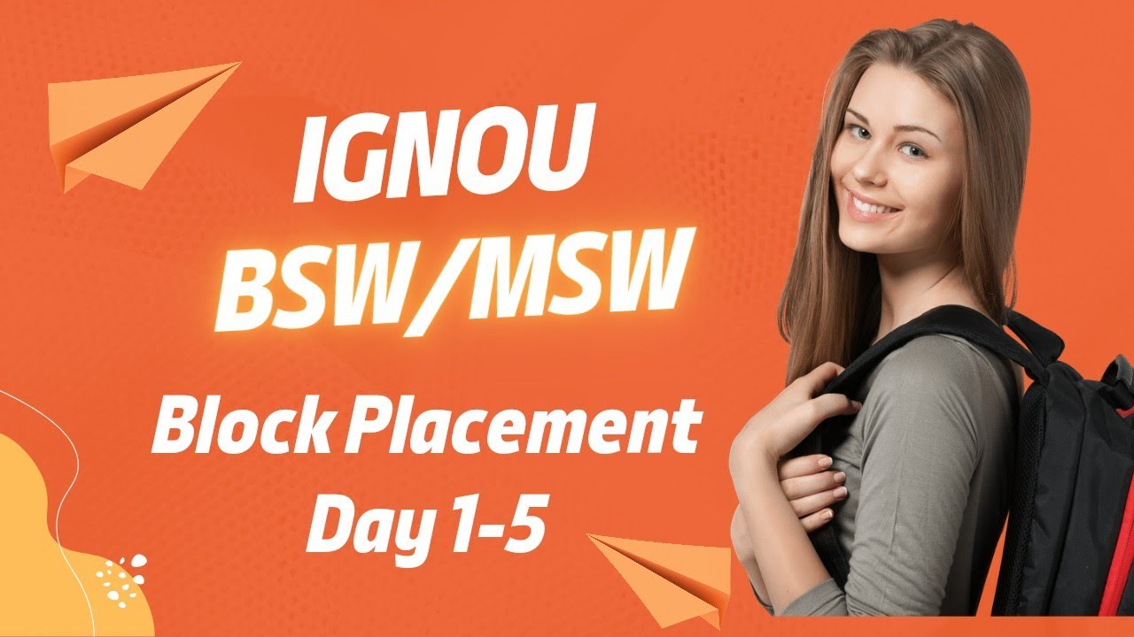 IGNOU MSW/BSW Block placement report/ day 1-5/#ignou/ #ignouuniversity /#ignou2023 #ignouassignment