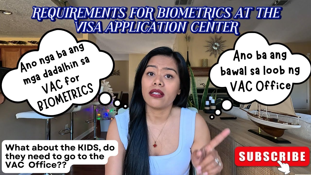 COMPLETE LIST OF REQUIREMENTS FOR BIOMETRICS AT THE VAC OFFICE #foryou #biometrics #k1visa