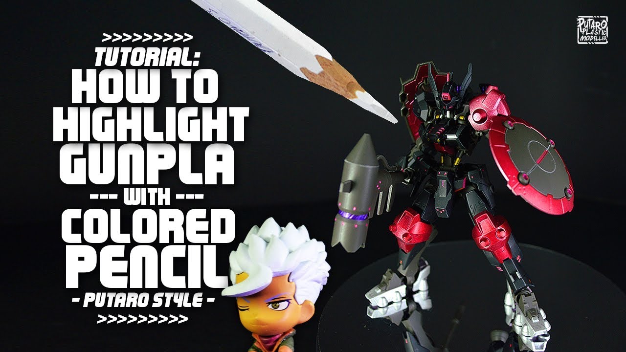 🧙‍♂️ How To Highlight Gunpla with Colored Pencil Putaro Style | Tutorial [0051]