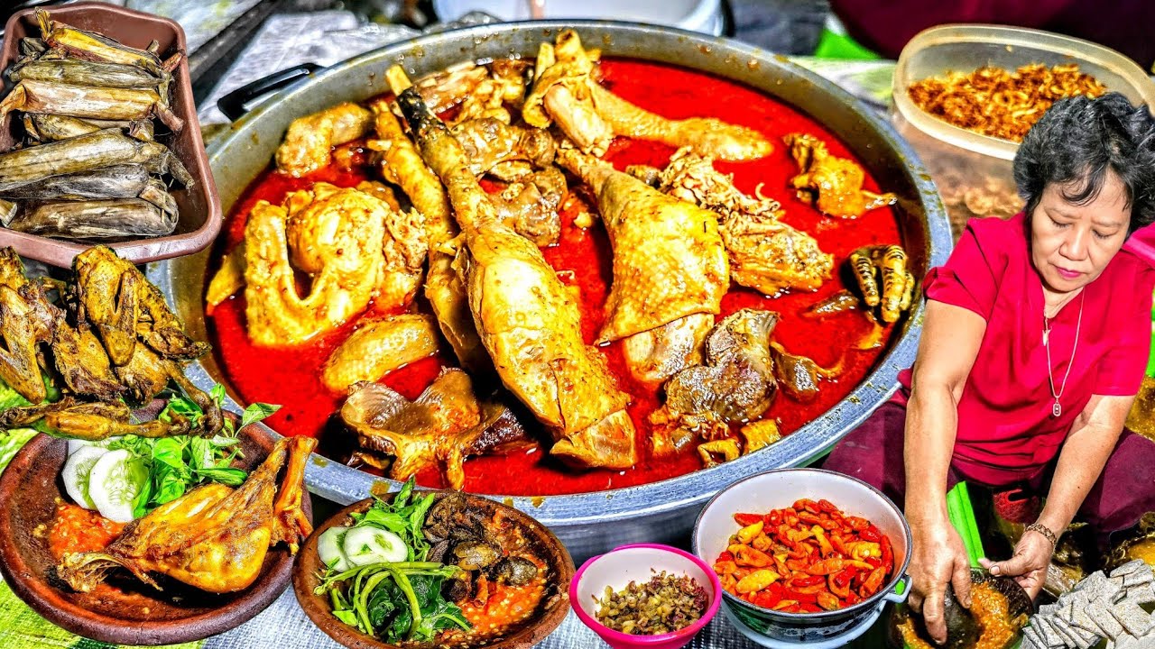 EDAN!! MENU KOMPLIT, OPOR AYAM FULL CABE SETAN, PEDASNYA BIKIN MEREM MELEK - Opor Setan Bu Nanik