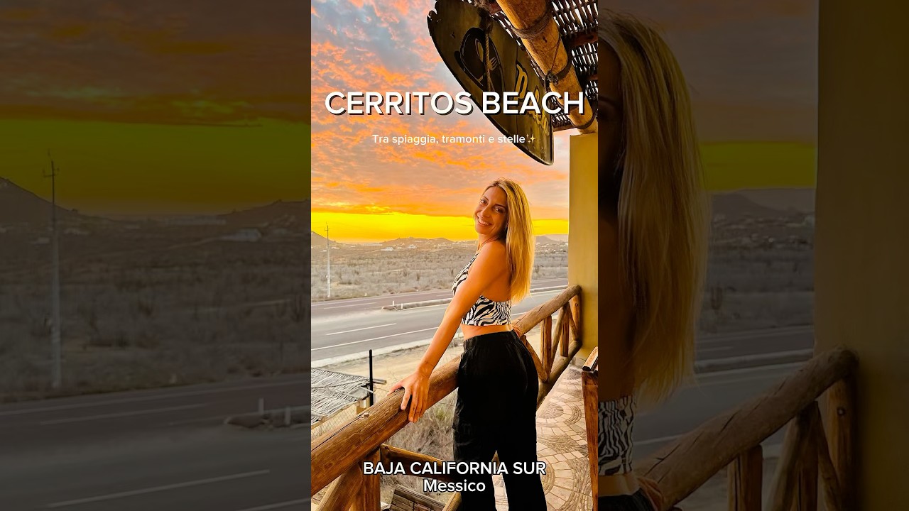 Cerritos Beach, località di surfisti sulla costa pacifica della Baja California Sur, Messico📍