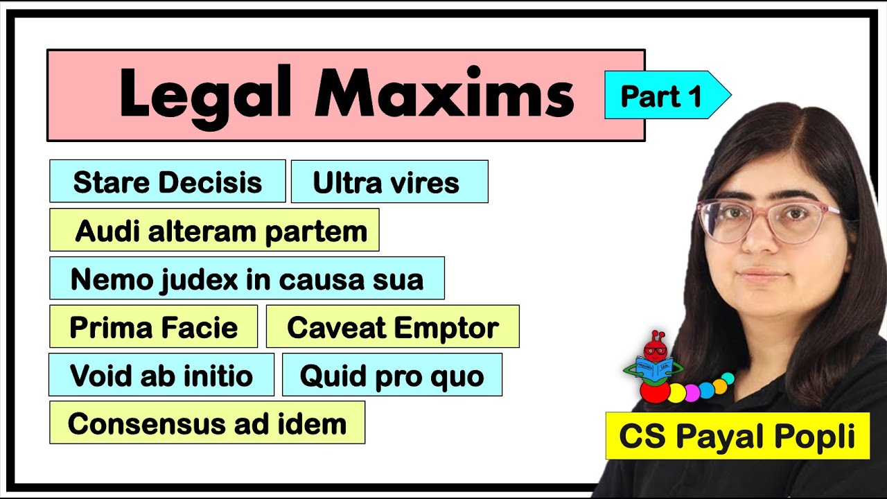 Legal Maxims | Legal Maxims for Law Students 