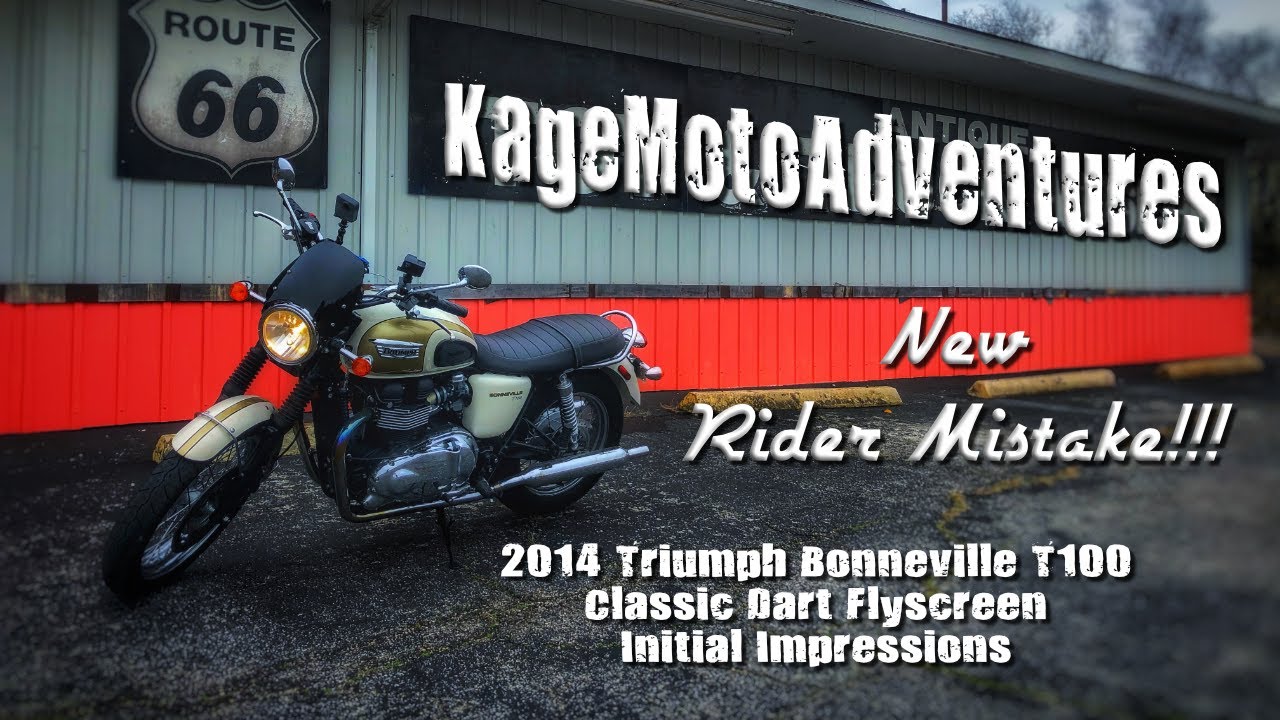 New Rider Mistake!!! Almost Crashed!!! **Initial Dart Flyscreen Review**
