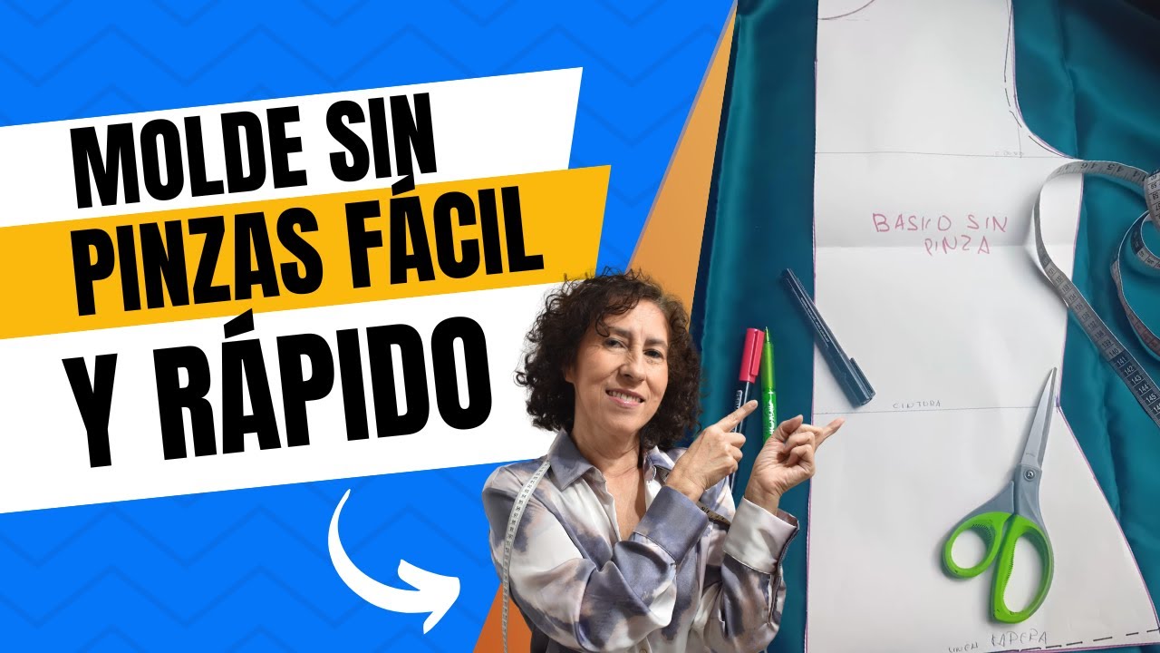 Molde básico sin pinzas: la base de todo el patronaje👗 Para todo tipo de prendas y telas. Clase 1
