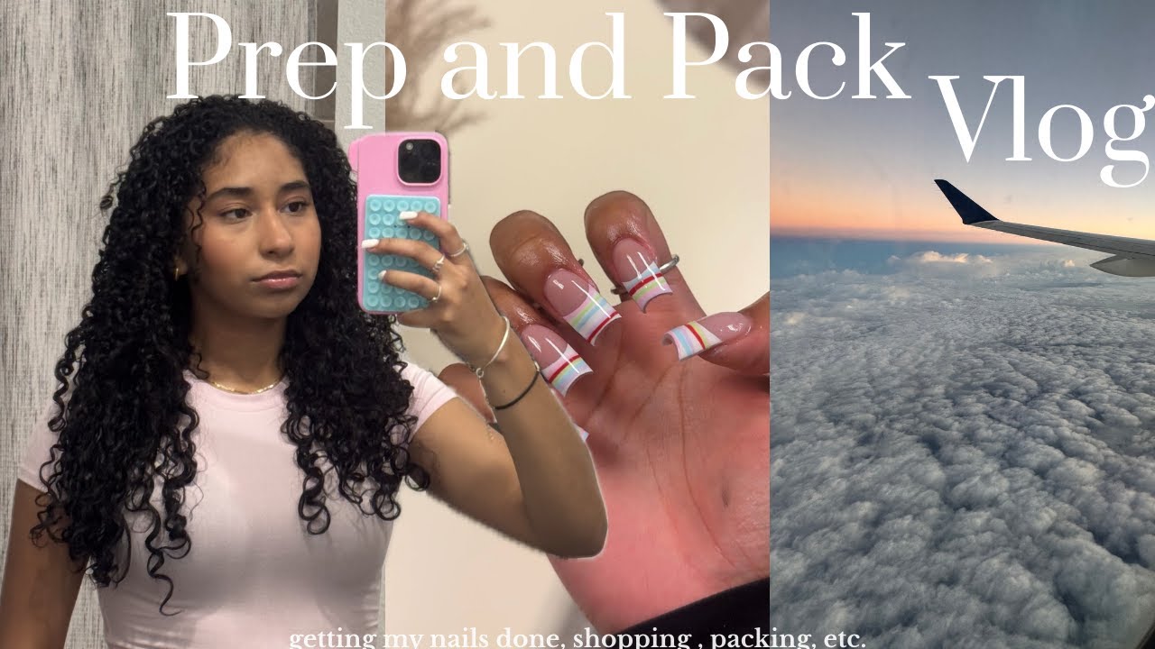 Prep and Pack Vlog | getting my nails done, shopping, etc.