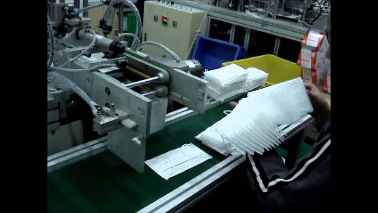 Máquina Automática para Soldar Elástico em Máscara de TNT - BRÁSIA