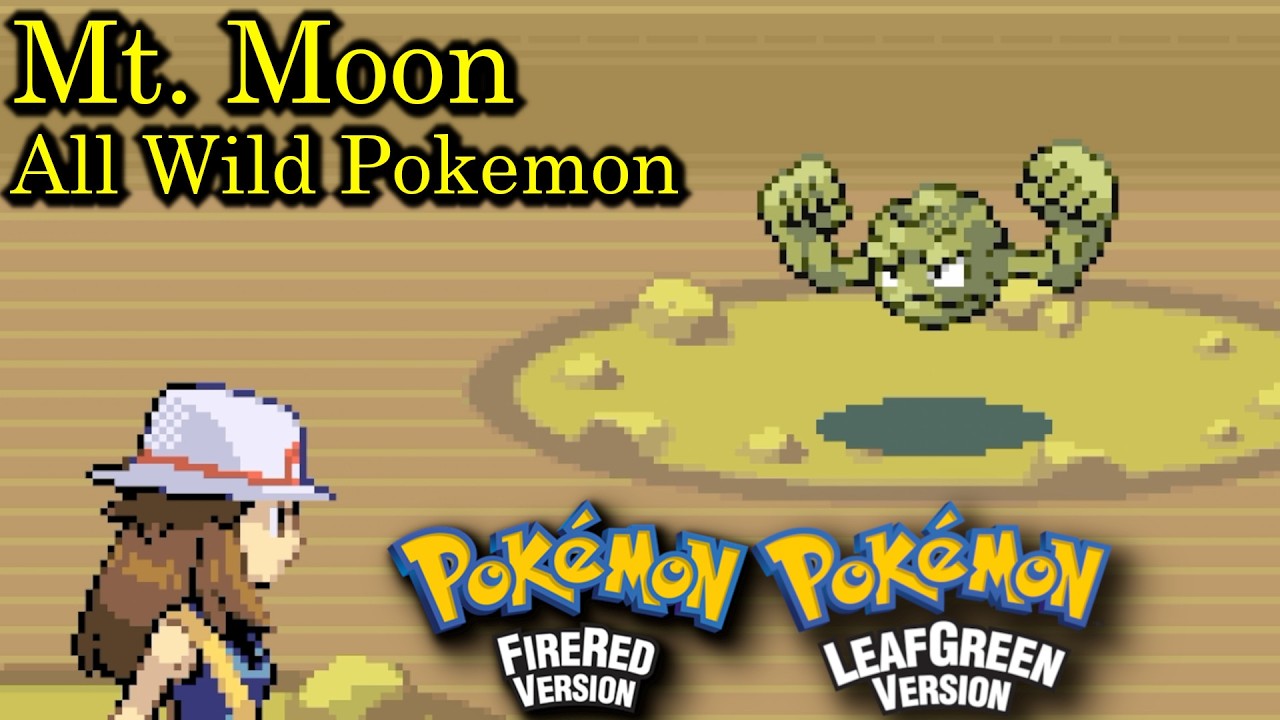 Pokemon FireRed & LeafGreen - Mt. Moon All Wild Pokemon [Guide]