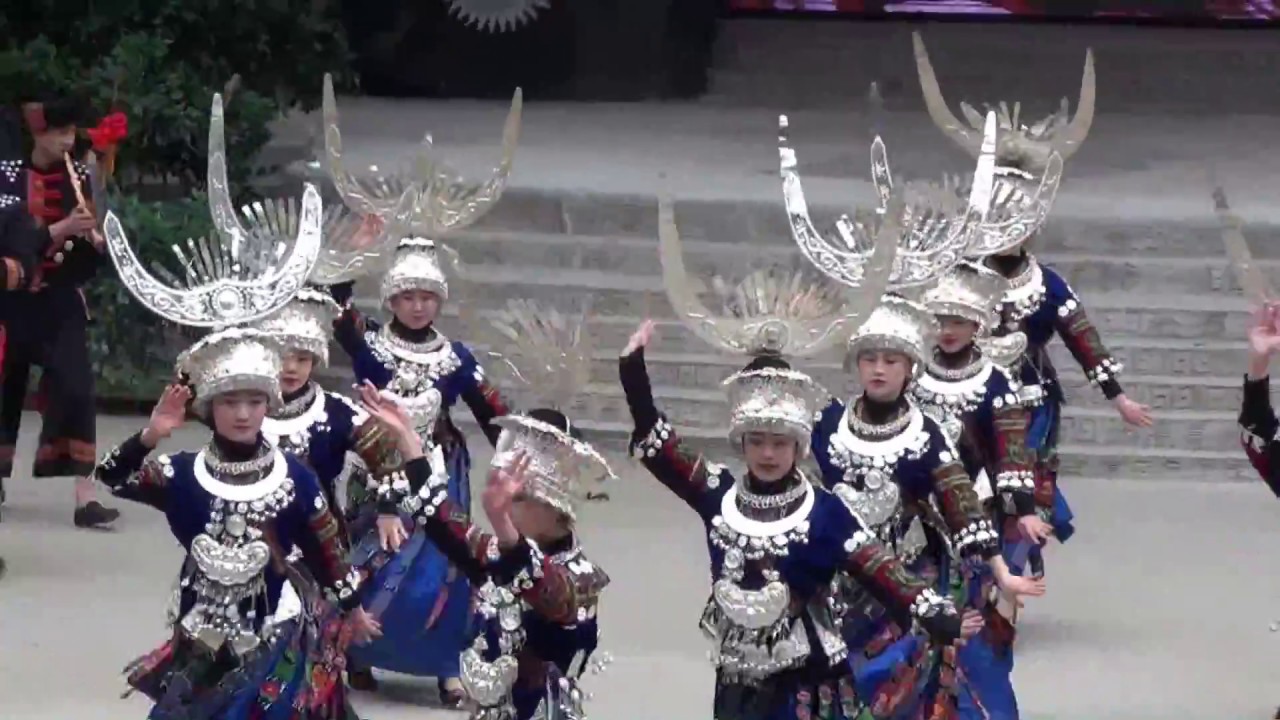 貴州凱里-西江千戶苗寨民族舞蹈演出2018/3/7