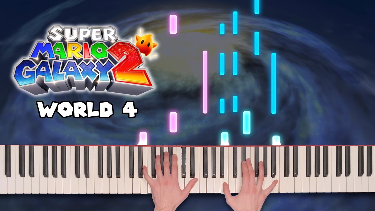 World 4 ~ Super Mario Galaxy 2 | Piano Tutorial