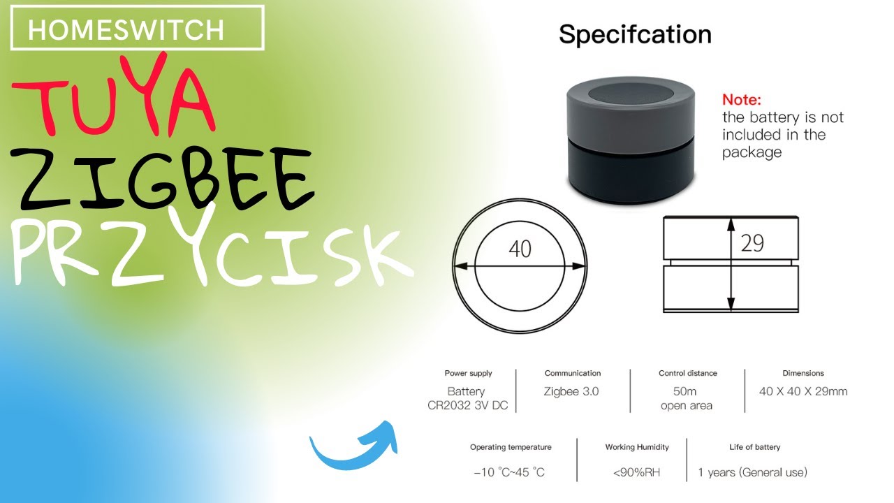 Pilot przycisk pokrętło ściemniacz #zigbee  #tuya