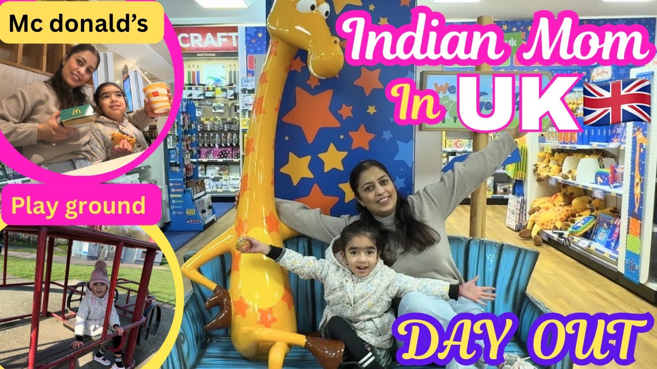 Indian mom in the UK | single mom and daughter Day out 