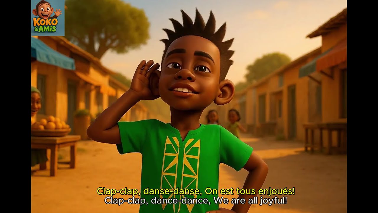 Bonjour bonjour  #YouTube kids #singalong #sing #africa #beautifulkids