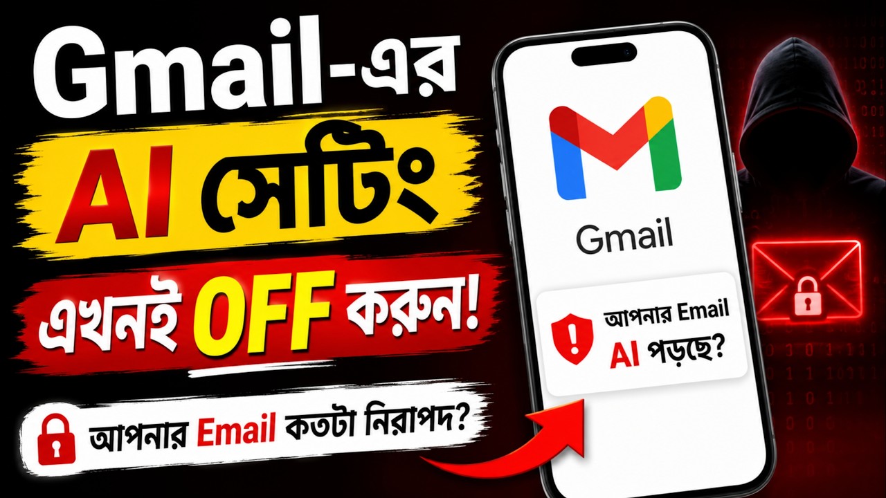 Gmail-এর এই AI সেটিং এখনই OFF করুন! 😱 আপনার ইমেইল কতটা নিরাপদ?