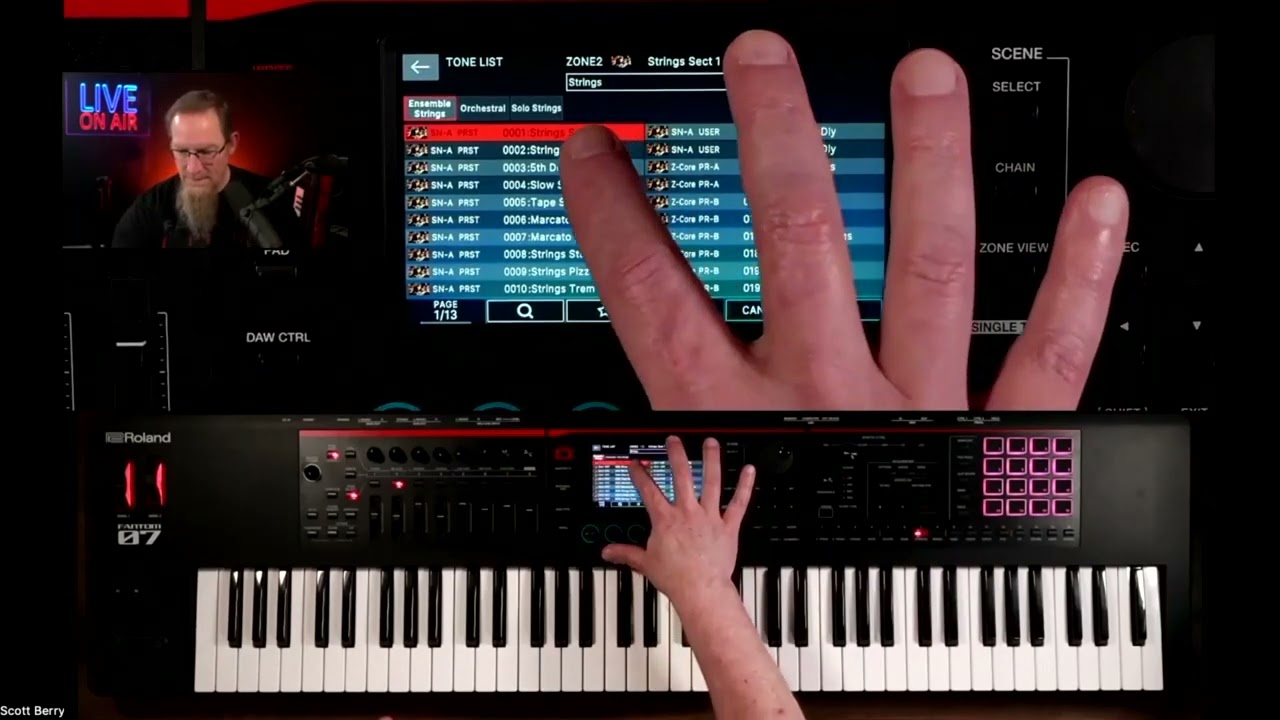 Roland Fantom O Series: How to connect a Sample to a Trigger Key on the Keyboard