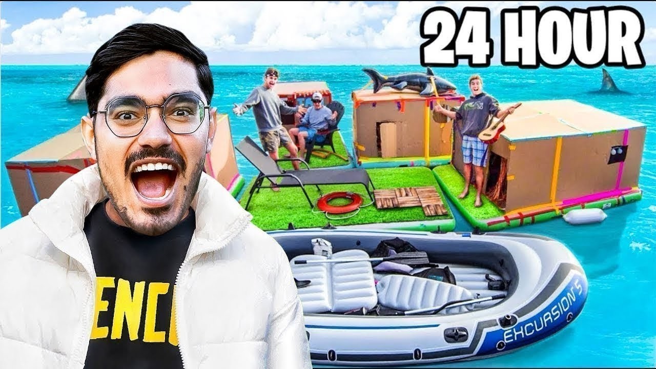 24 Hours On Beach Challenges   24 घंटे समुद्र तट से बाहर नहीं जा सकते   Will I Survive