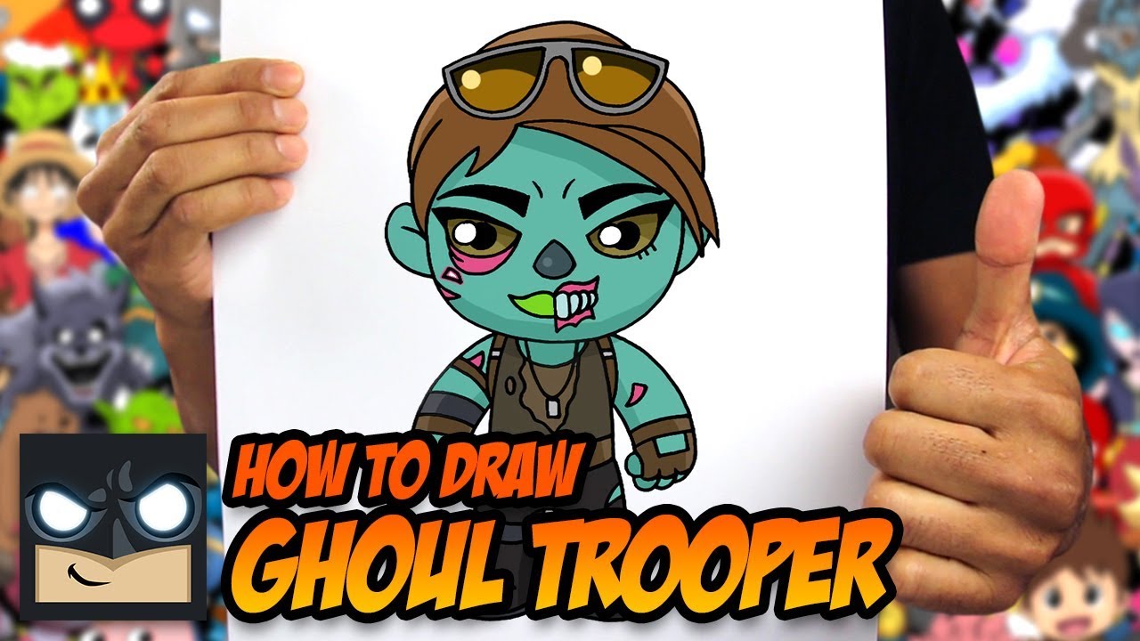 HOW TO DRAW FORTNITE | GHOUL TROOPER | STEP BY STEP TUTORIAL