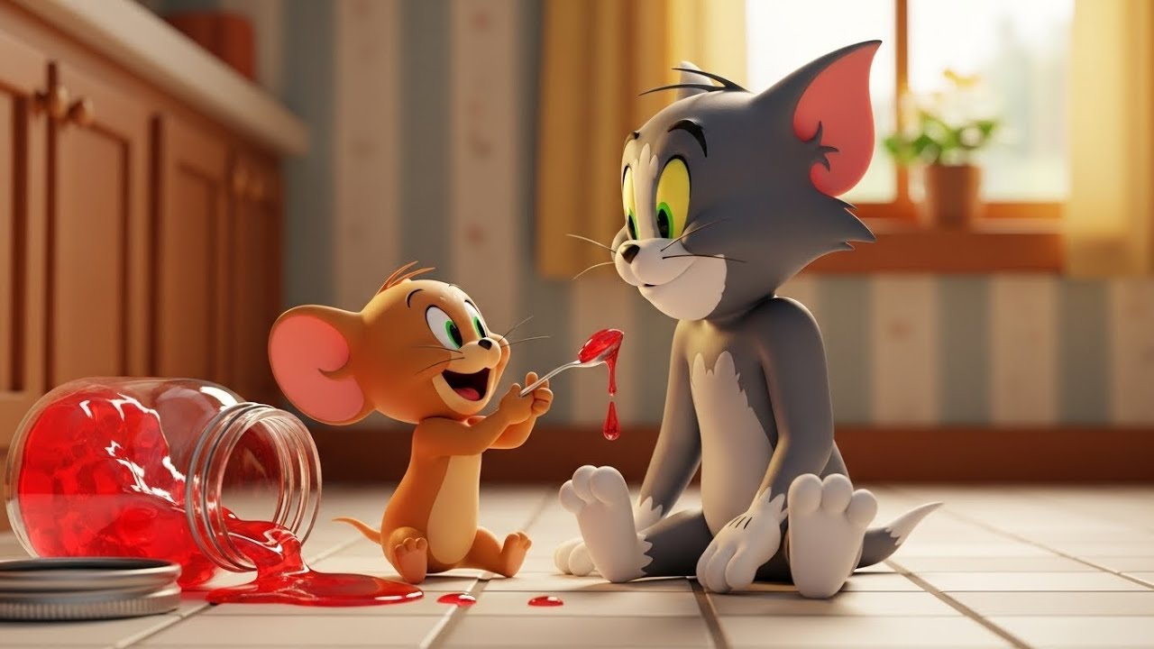 Tom and Jerry Jumped in the Jelly Jar | Fun Toddler Song | Kids Rhymes