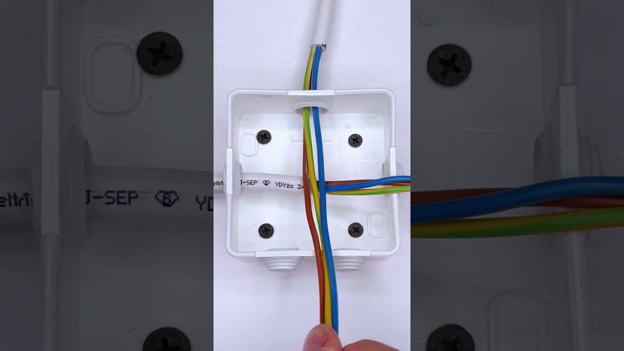 How to Connect Wires in a Junction Box (3 Wires) - Fast, Safe Method #shorts