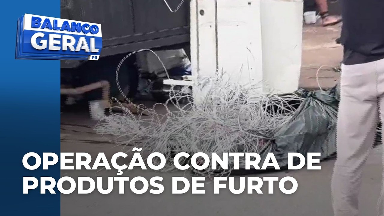Operação policial mira em venda de produtos de furto e roubo em Maringá