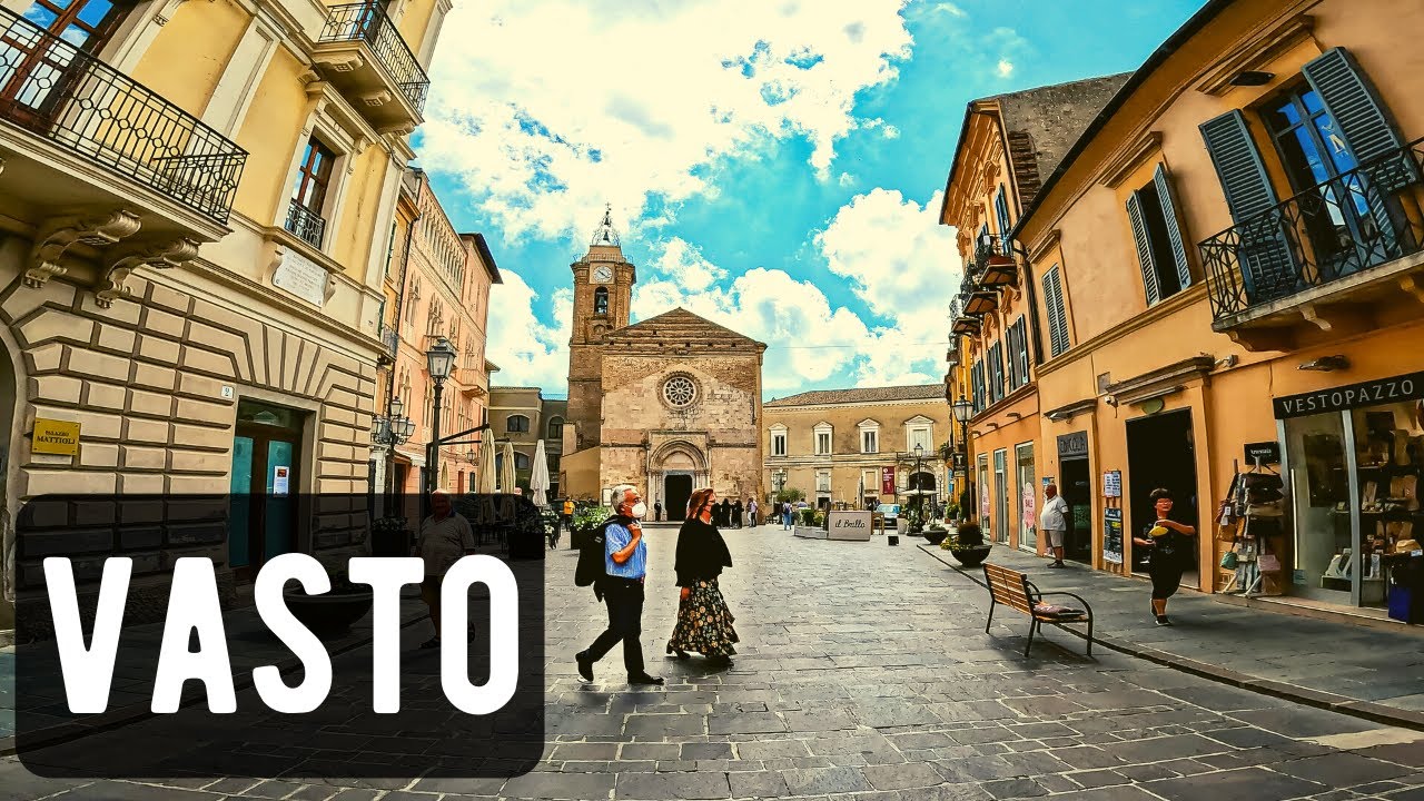 Васто, Италия 🇮🇹 - Лето 2022 г. - Виртуальная прогулка 4K 60FPS