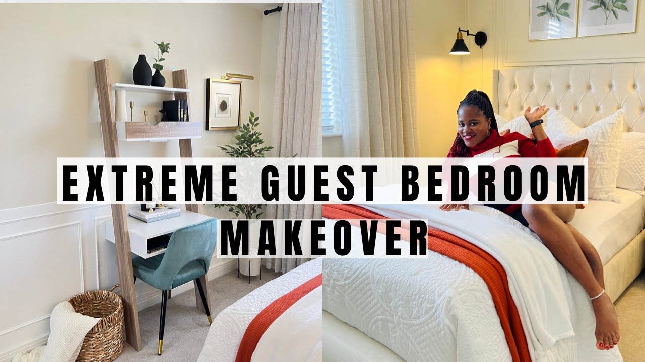 DIY Extreme Guest Bedroom Makeover on a Budget| Guest Bedroom Ideas