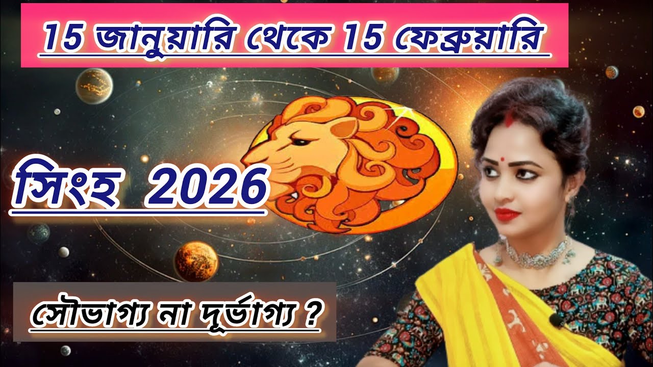 সিংহ রাশি 15 জানুয়ারি থেকে 15 ফেব্রুয়ারি।singh rashifal।leo january february 