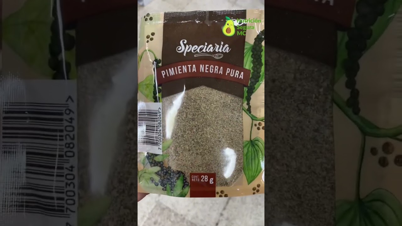 Condimentos y especias recomendadas.