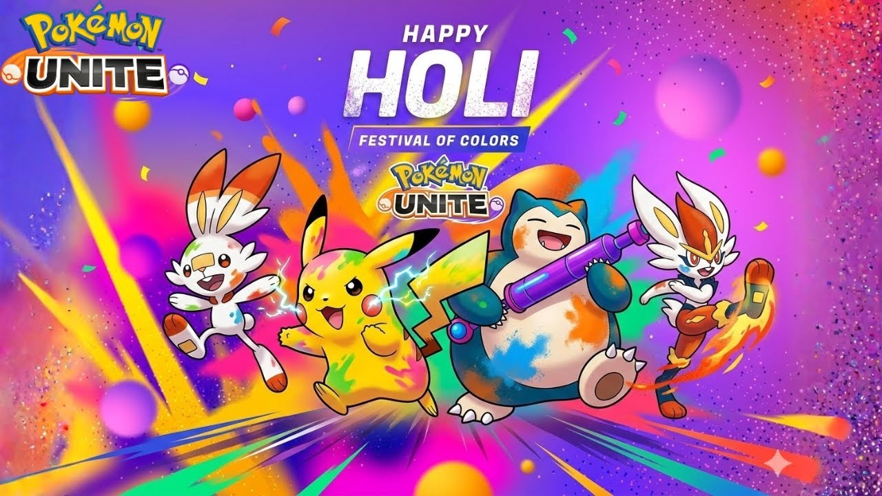 HAPPY HOLI EVERYONE ||  POKEMON UNITE|| Pokestrive
