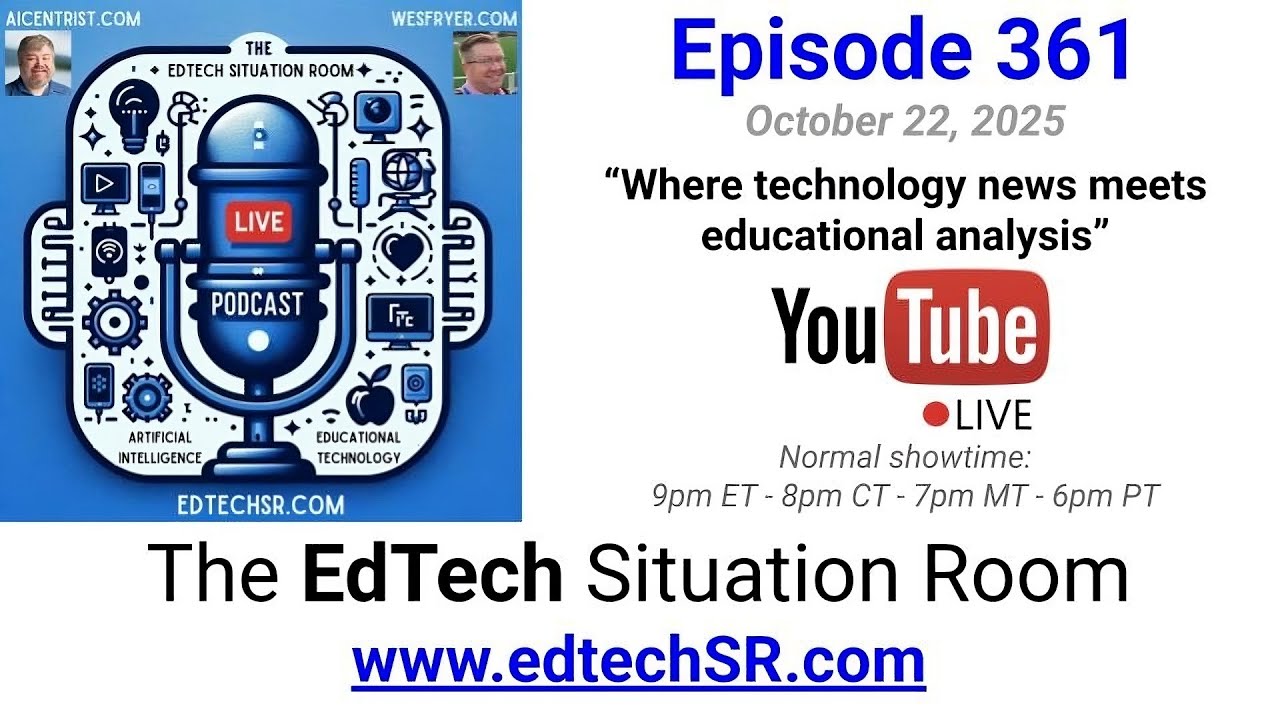EdTech Situation Room Episode 361 - AI Workflows for Educators